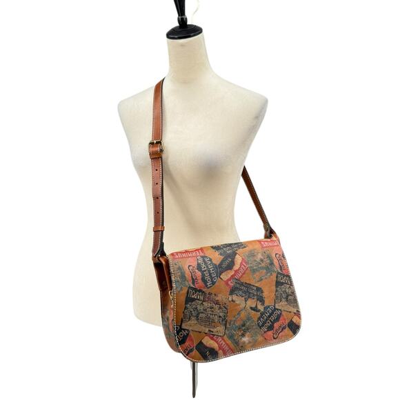 Patricia Nash NEW Old World Traveler Vintage Patch Positano Saddle Bag Purse - Picture 6 of 13